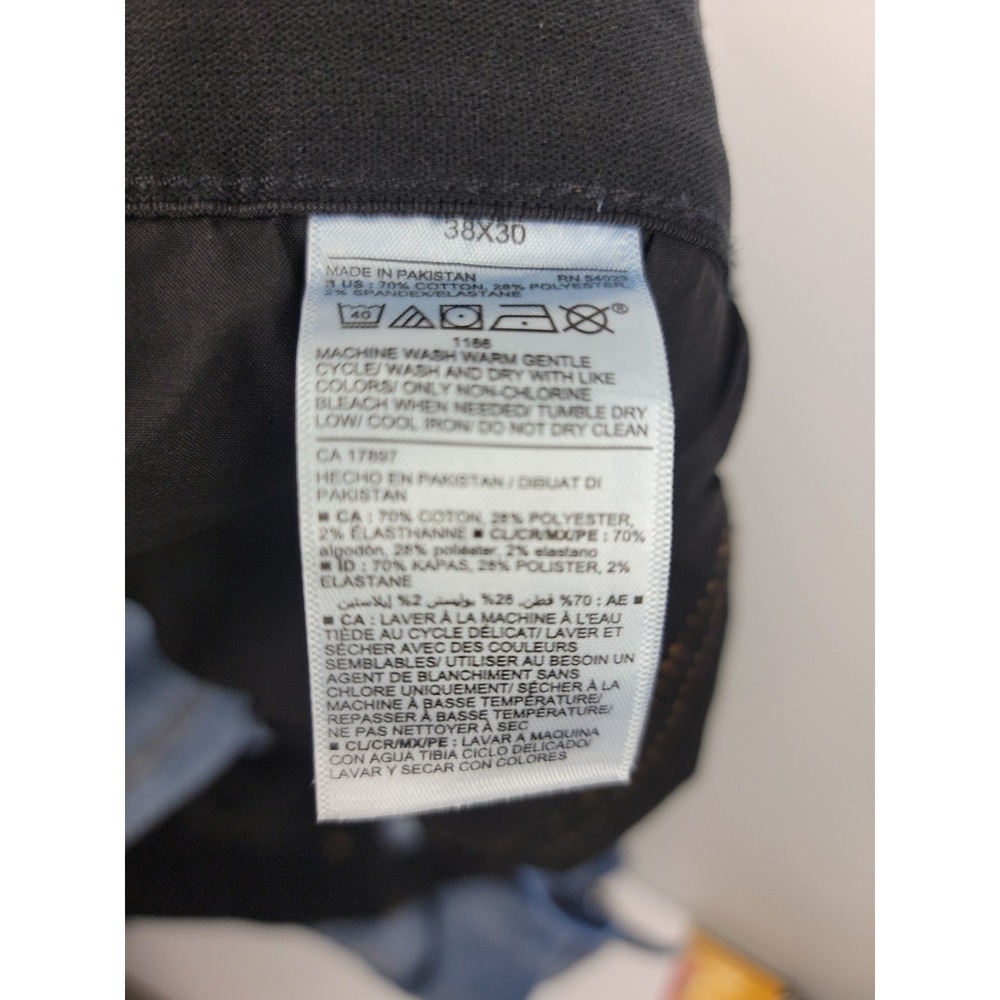 Old Navy Mens Straight Leg Blue Denim Jeans 38x30 Medium Wash Stretch - Picture 12 of 12